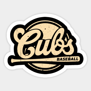 Cubs Up to Bat Vintage Edition Sticker